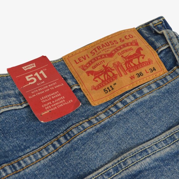 LEVI'S 511 Slim Jeans, NWT, 36 x 34 - Picture 2 of 2